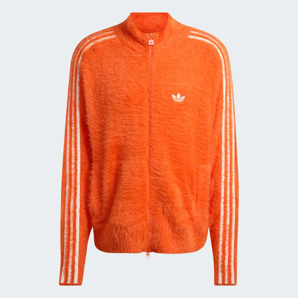 Orange FAUX MOHAIR CLASSIC 트랙 탑