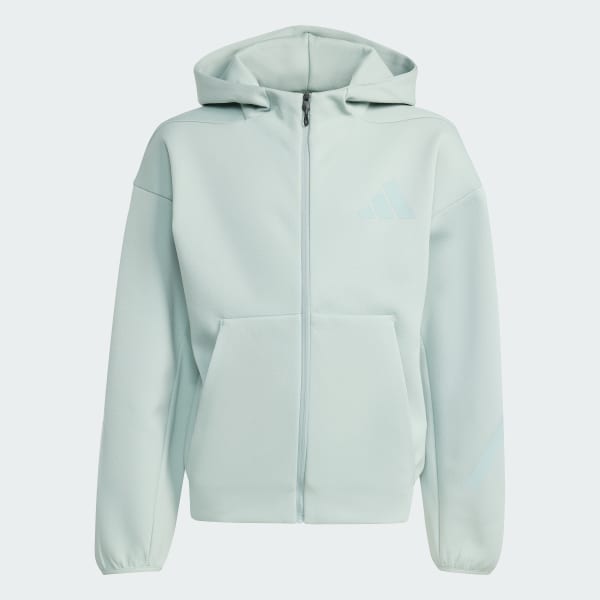 adidas Z.N.E. Full-Zip Hooded Track Jacket - Green | Free Shipping