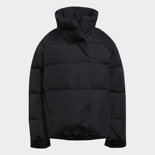 Schwarz Big Baffle Daunenjacke AV458