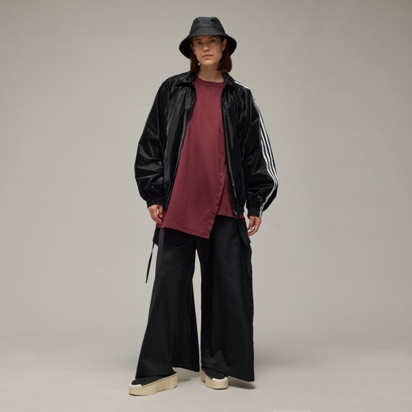 Burgundy Y-3 Premium Loose Short Sleeve Tee