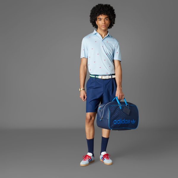 Blue Originals Printed Trefoil Polo Shirt