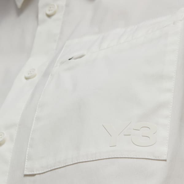 Branco Camiseta Manga Longa Classic Chest Logo Button-Down Y-3 MMB29