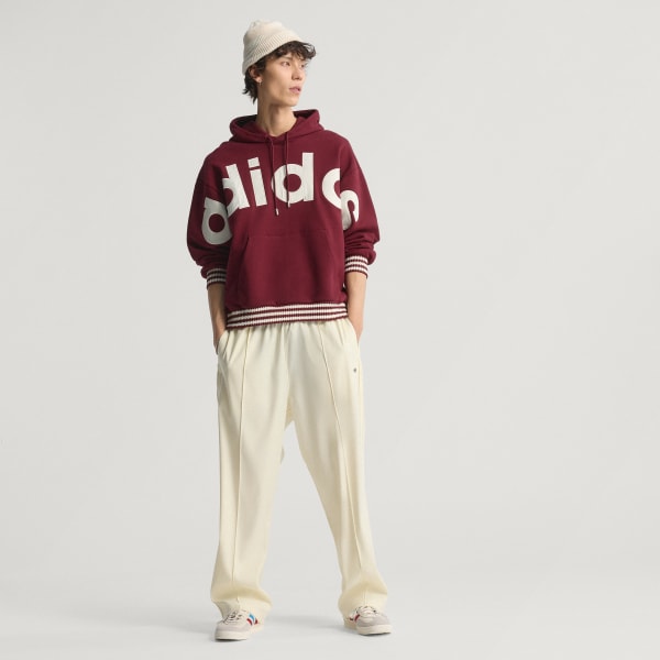 スウェット・トレーナー adidas FLEECE (JV7618) Premium_Sweatshirt_Burgundy_JV