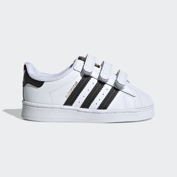 Repelente mero Expresamente Superstar Hook und Loop Schuh für Kleinkinder in Weiß und Schwarz | adidas  Deutschland