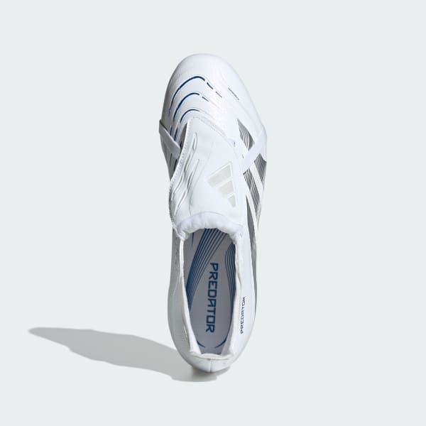 Blanc Chaussure Predator languette rabattue Terrain souple/Multi-surfaces