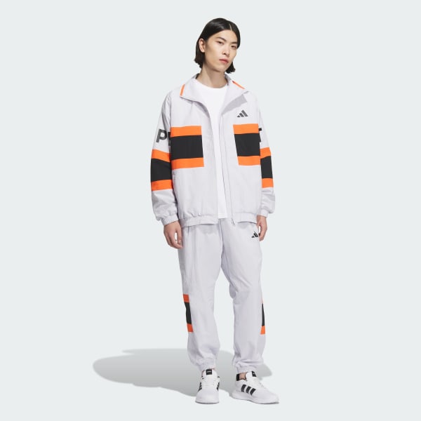 Grigio Wording Pack Loose Fit Mesh-Lined Woven Jacket