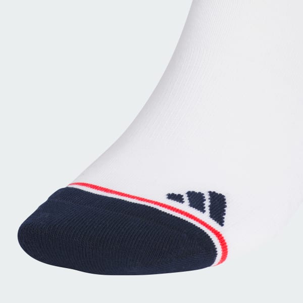 White Graphic Crew Socks