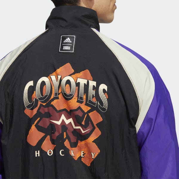 Men's Arizona Coyotes adidas Purple Reverse Retro Pullover Hoodie
