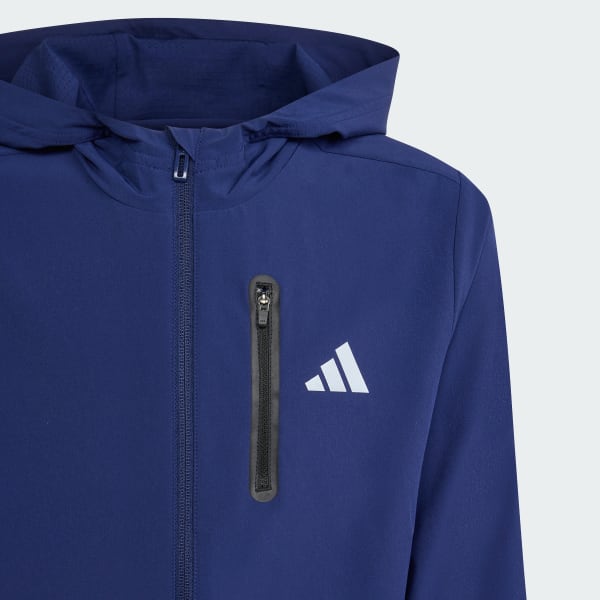 Blu GIACCA CON CAPPUCCIO ADIDAS TECH WOVEN