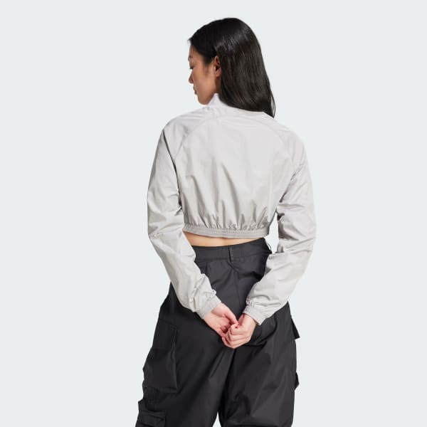 Grijs Adicolor Teamgeist Cropped Sportjack