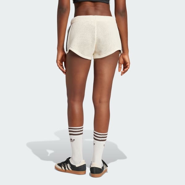 White Originals Premium Crochet Sprinter Shorts