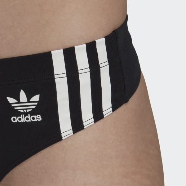 cerná Tanga Adicolor Comfort Flex Cotton Wide Side (2 kusy v balení) HPO17