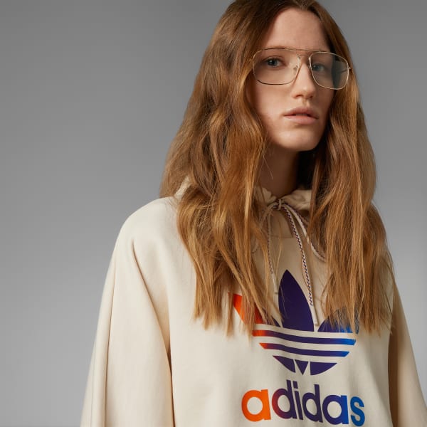 White Adicolor 70s Cropped Hoodie