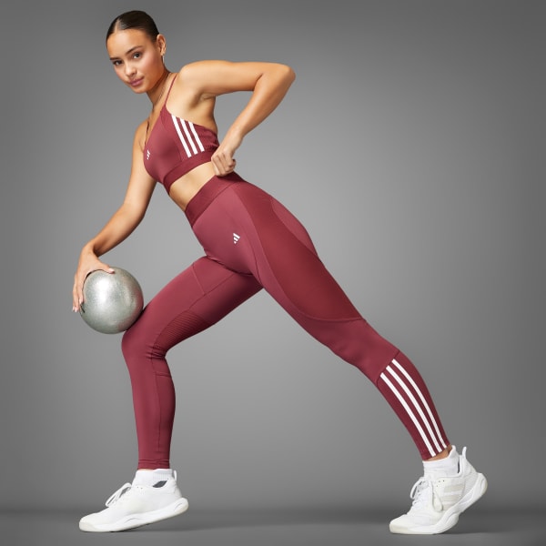 Bordeaux Leggings Hyperglam Full-Length Ribbed