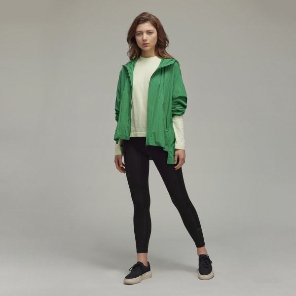 Green Y-3 Classic Light Shell Hooded Windbreaker VU296