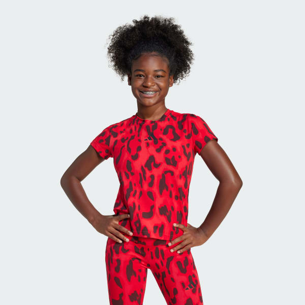 Κόκκινο Future Icons Allover Print Tee Kids