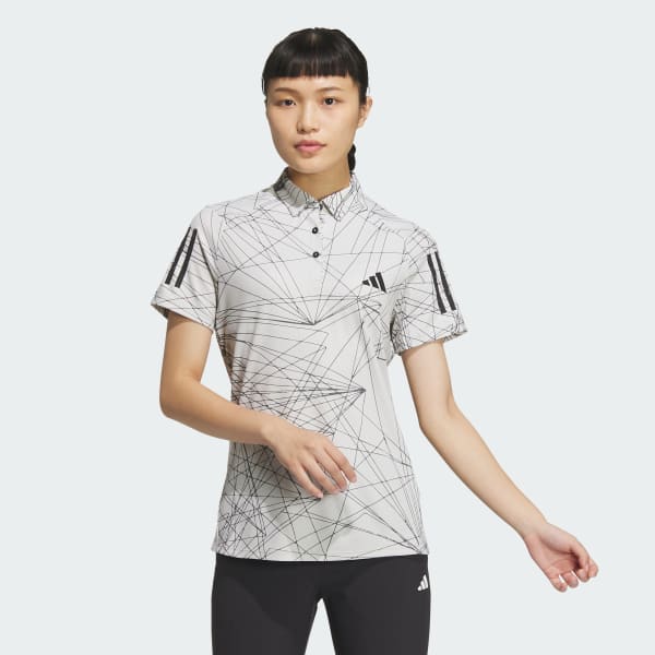 White 에어로레디 그래픽 쇼트 슬리브 폴로 셔츠