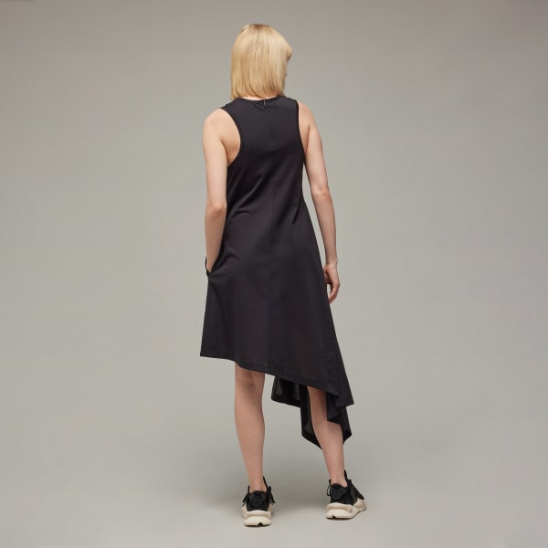 Black Y-3 Asymmetrical Dress