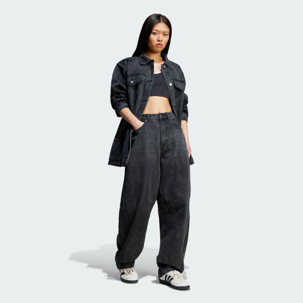 Svart Adilenium Season 3 Two-In-One Denim Shirt Jakke