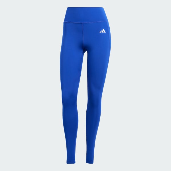 Blue Optime Essentials Stash Pocket Full-Length Leggings