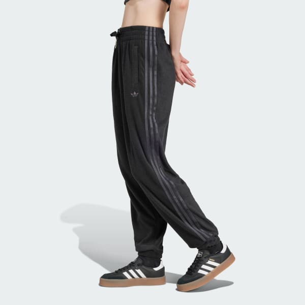 Grey adidas track pants womens sale