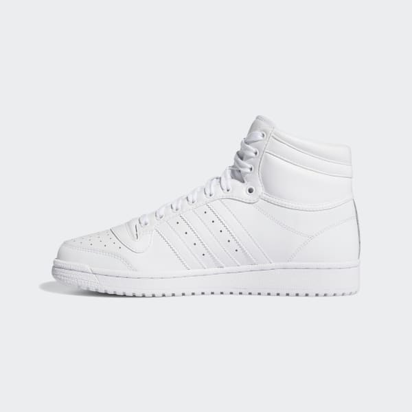 Adidas Top Ten Shoes in White/Black - Size 10