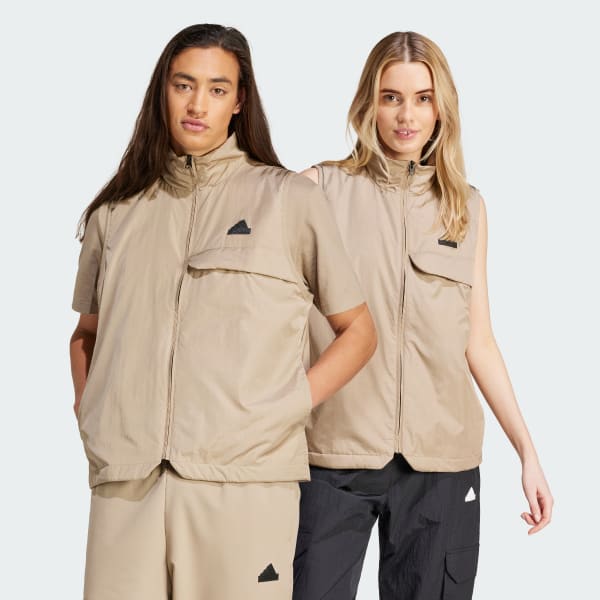 Verde Giacca senza maniche City Escape Utility