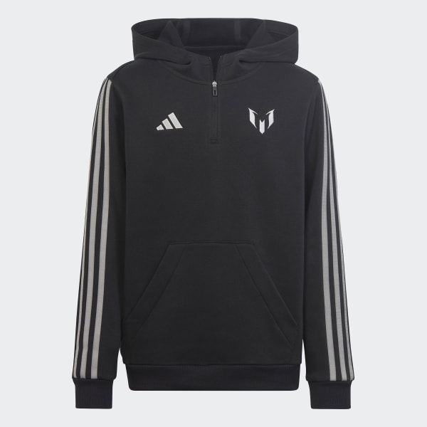 Polera con capucha negra online