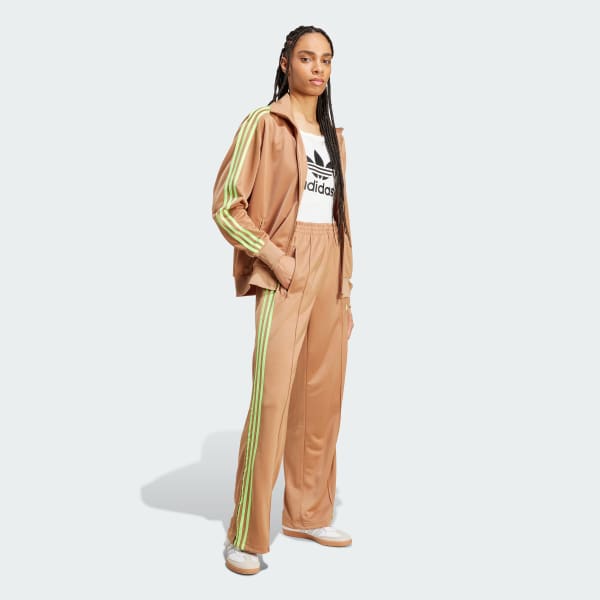 Bezowy Spodnie dresowe Adicolor Classic Firebird Loose