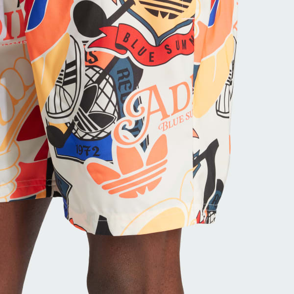 Adidas allover print swim shorts store
