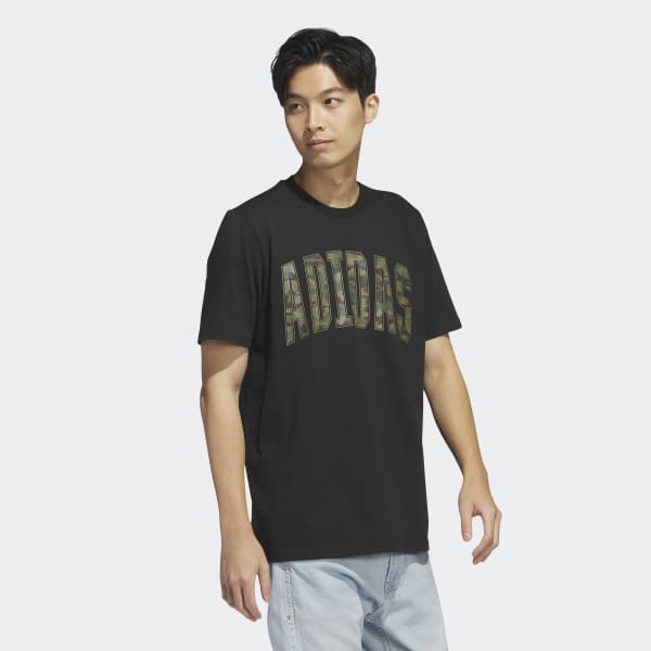 Adidas black shop camo t shirt