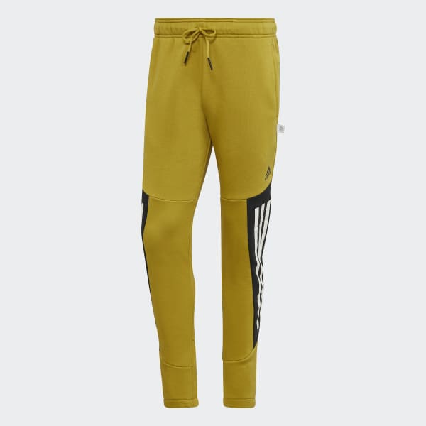 Zielony Future Icons 3-Stripes Fleece Joggers SD024