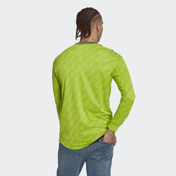 Green Manchester United 22/23 Long Sleeve Third Authentic Jersey