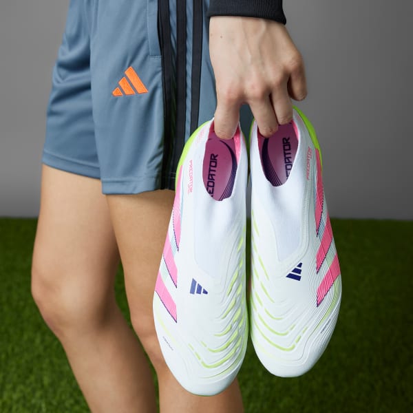 adidas Predator Elite Firm Ground Cleats - White | Free
