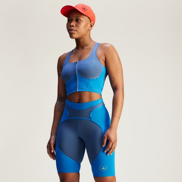 Bla adidas by Stella McCartney Two-Tone Zipped croptop