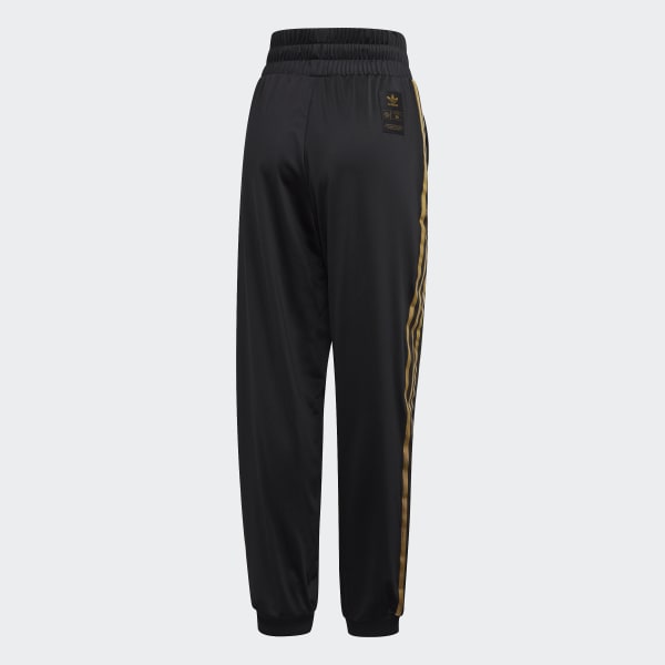 adidas black and gold joggers