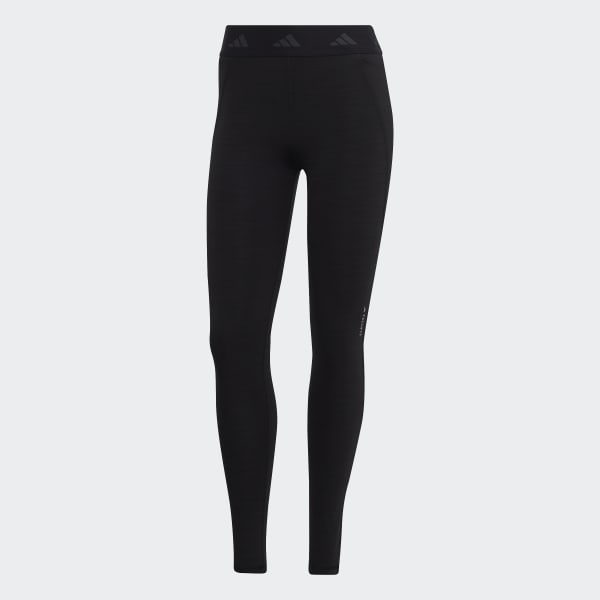 Czerń Techfit Brushed Full Length Leggings EDJ88