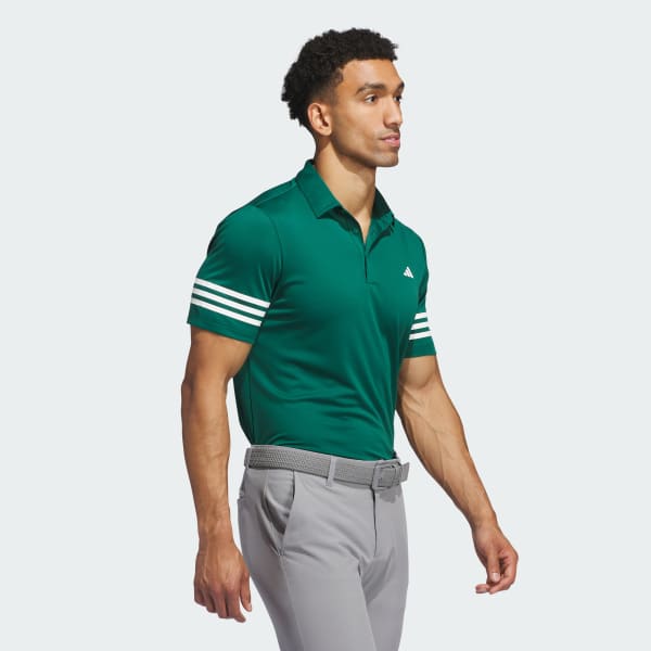Green 3-Stripes Polo Shirt