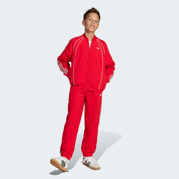 Red Loose Track Top