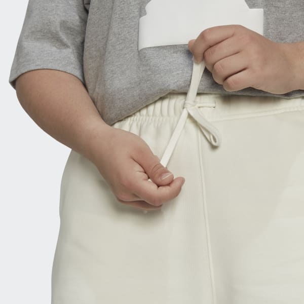 Branco Calções (Plus Size) GR681