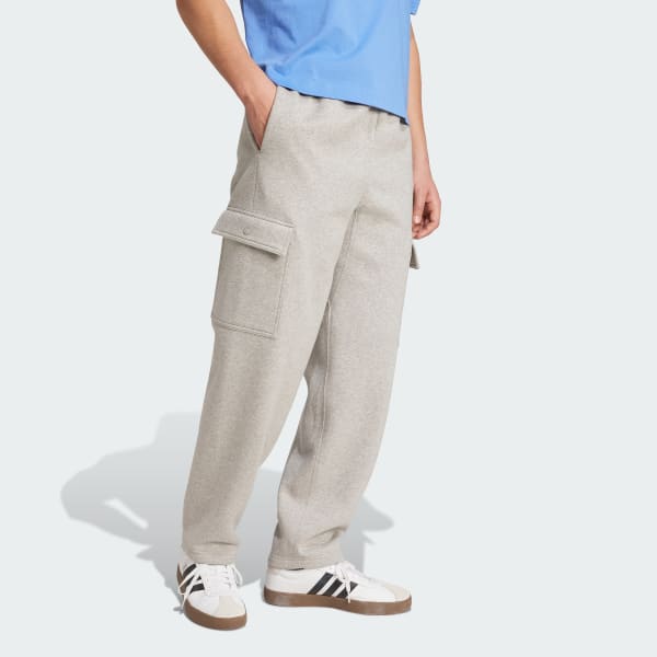 gris Pantalon droit cargo large molleton ALL SZN