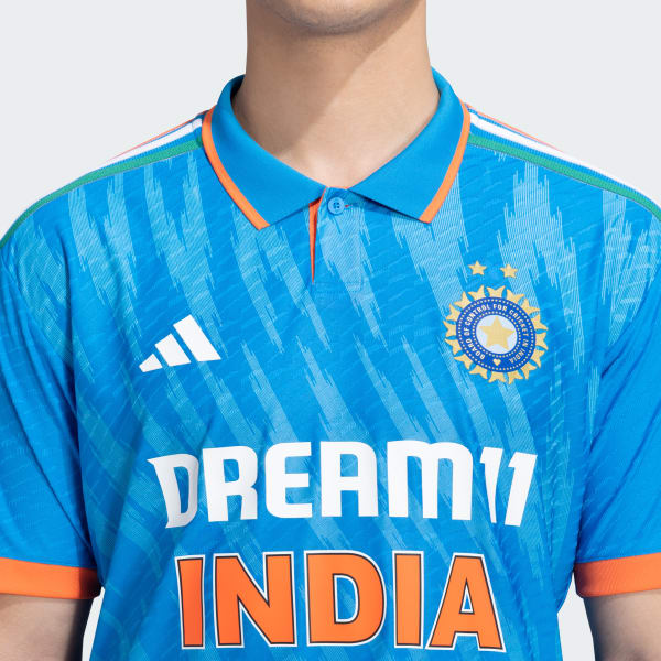  India 2023 ODI World Cup Blue Cricket Fan Jersey - Personalize  with Your Name - Advanced 100% Dryfit Polyester : Sports & Outdoors