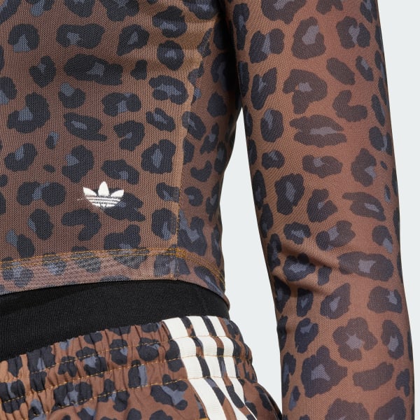 adidas Leopard Long Sleeve Tee Multicolour adidas Ireland