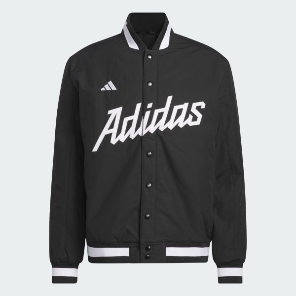 Μαύρο Baseball Coaches Jacket