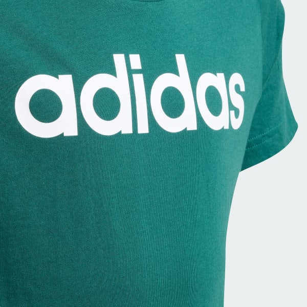 Green Essentials Linear Logo Cotton Slim Fit Tee