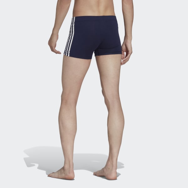 modrá Boxerky Comfort Flex Cotton 3-Stripes HPN17