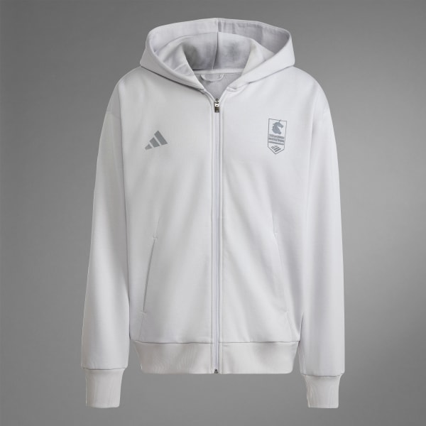 adidas Boston Marathon® 2025 Full Zip Hoodie - Grey | Free adidas Boston Marathon® 2025 Full Zip Hoodie - Grey | Free
