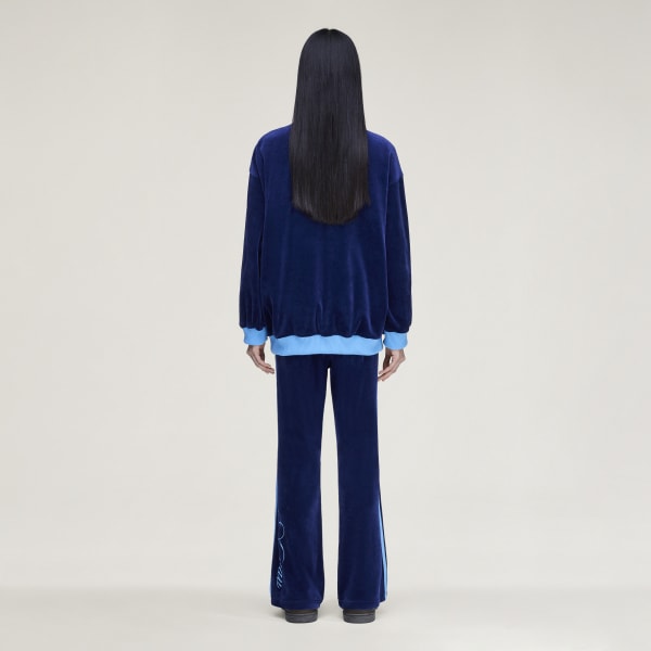 adidas Originals by Avavav Velour Track Pant - Blue | Free
