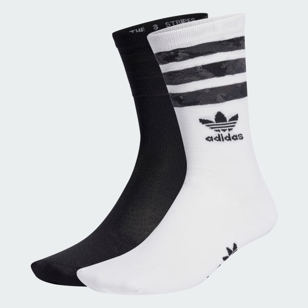 adidas Camo Crew Socks 2 Pairs - Black | Unisex Lifestyle | adidas US