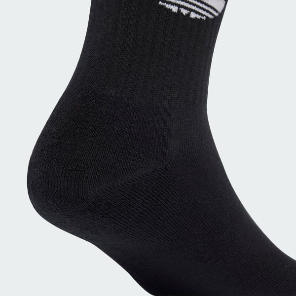 Blanc Chaussettes montantes 3 bandes (2 paires)